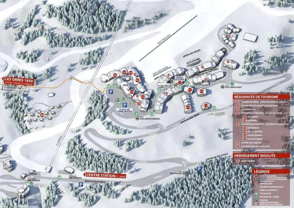 T2 + Coin Montagne - Wifi/Piscine - Les Orres 1800 Lejlighed Eksteriør billede